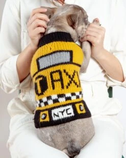 PERUVIAN KNITS For DOG & CO. NYC Taxi Handknit Dog Sweater (Dog & Co. Exclusive) -Pet Sale Shop Dog Co 1C5A5497a