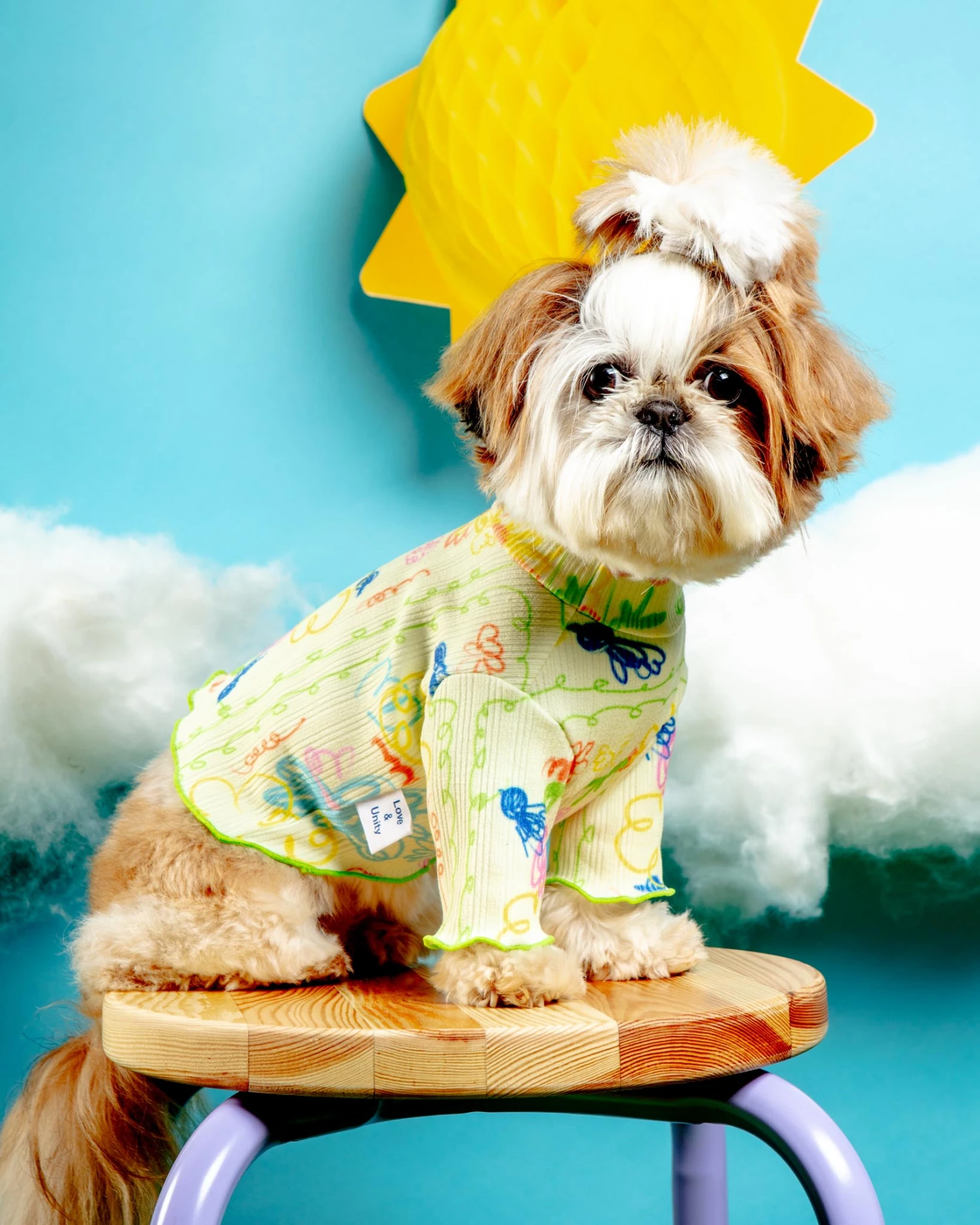 COTE A COTE Garden Lettuce Dog T-Shirt 1 COTE A COTE Garden Lettuce Dog T-Shirt