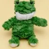 PET LOU Fred The Frog Squeaky Plush Dog Toy