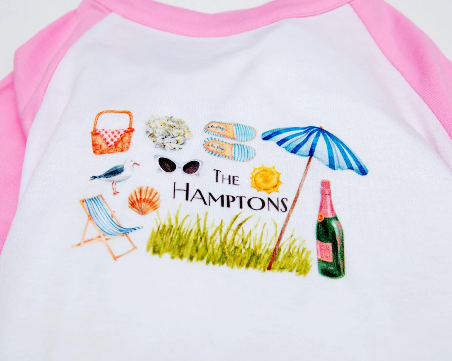 DOG & CO. The Hamptons Summer Dog T-Shirt In Rosé Pink (Dog & Co. Exclusive) 2 DOG & CO. The Hamptons Summer Dog T-Shirt In Rosé Pink (Dog & Co. Exclusive) - Image 2