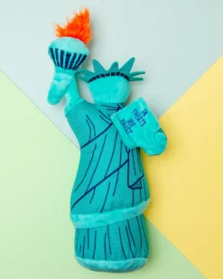 P.L.A.Y. Statue Of Liberty Squeaky Plush Dog Toy -Pet Sale Shop Dog Co 1C5A7846
