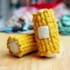 WARE OF THE DOG Boiled Wool Corn Dog Toy