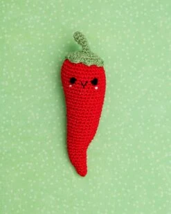KNIT KNACKS Chili P. Pepper Organic Cotton Knit Dog Toy