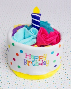 FOU FOU BRANDS Birthday Cake Snuffle Dog Toy
