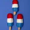 THE FOGGY DOG Rocket Pop 4th Of July Summer Wool Cat Toy