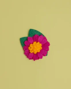 MIMI GREEN Lotus Dog Collar Flower In Rose Pink (Made In The USA)