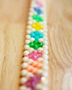 SUSAN ALEXANDRA Broadway Beaded Dog Collar In Matinee (Made In The USA) -Pet Sale Shop Dog Co 1C5A8414