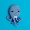 KNIT KNACKS Ollie The Octopus Organic Cotton Knit Dog Toy