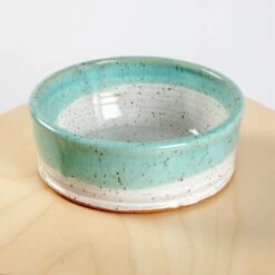 BARI MOSS CERAMICS Ceramic Jade Dog Bowl (Made In The USA) -Pet Sale Shop Dog Co 1C5A8486