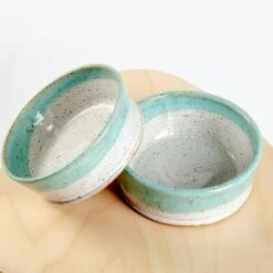 BARI MOSS CERAMICS Ceramic Jade Dog Bowl (Made In The USA) -Pet Sale Shop Dog Co 1C5A8496