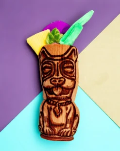 P.L.A.Y. Tiki Time Squeaky Plush Dog Toy