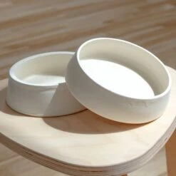 STYLE UNION HOME Poe Pet Bowl In Blanc (Made In The USA) (Blank) -Pet Sale Shop Dog Co 1C5A8853