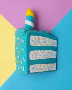 FOU FOU BRANDS Yappy Birthday! Latex Cake Dog Squeaky Toy -Pet Sale Shop Dog Co 1C5A8924