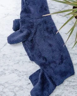 DENTISTS APPOINTMENT Boa Fleece Onesie In Navy (Dog & Co. Exclusive) -Pet Sale Shop Dog Co 1C5A9654