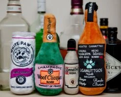 HAUTE DIGGITY DOG Woof Clicquot Rosé Plush Dog Toy -Pet Sale Shop Dog Co 7452