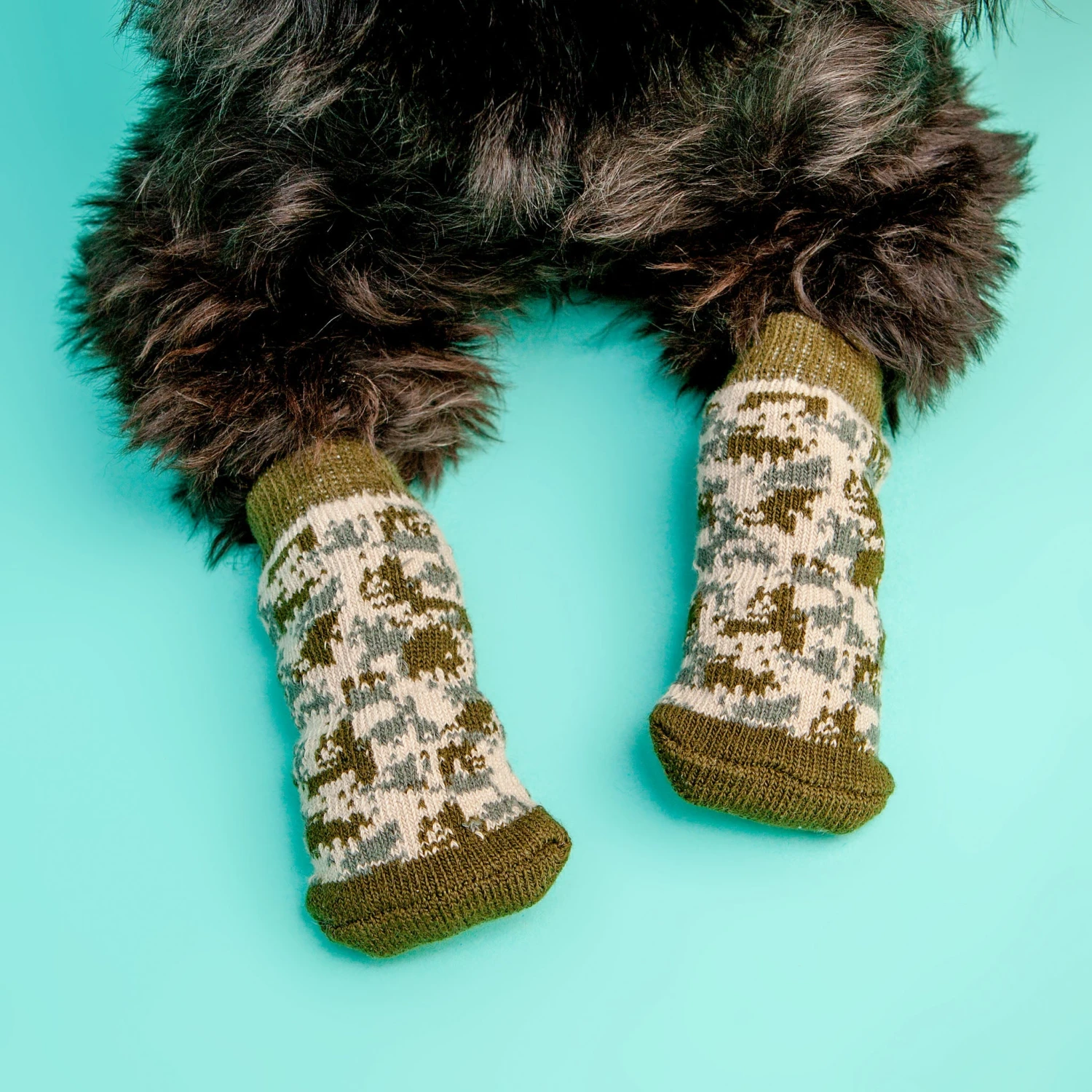 DOGGIE DESIGN Non-Skid Dog Socks In Camo 2 DOGGIE DESIGN Non-Skid Dog Socks In Camo - Image 2