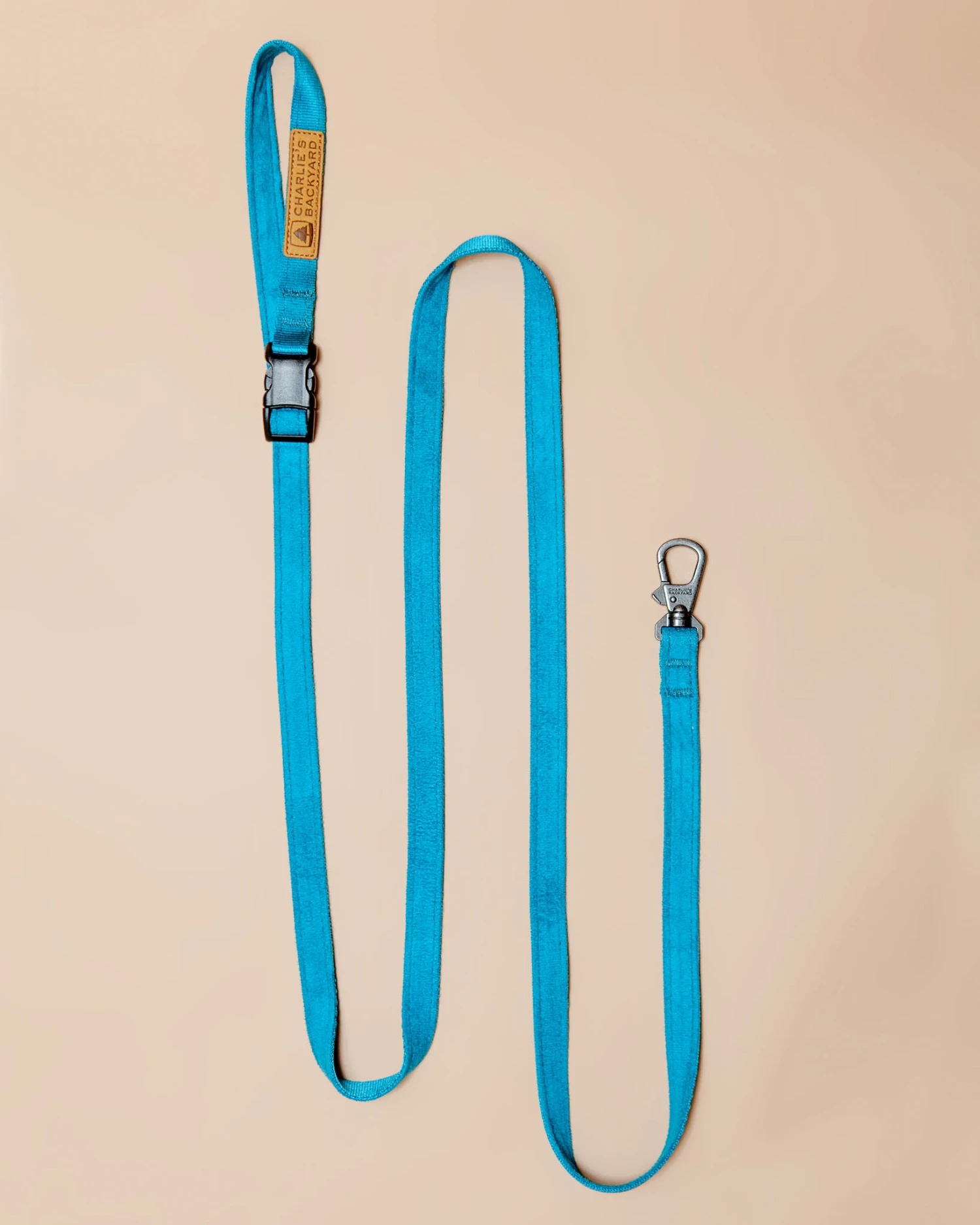 CHARLIE'S BACKYARD Adjustable Easy Dog Leash In Teal 1 CHARLIE'S BACKYARD Adjustable Easy Dog Leash In Teal