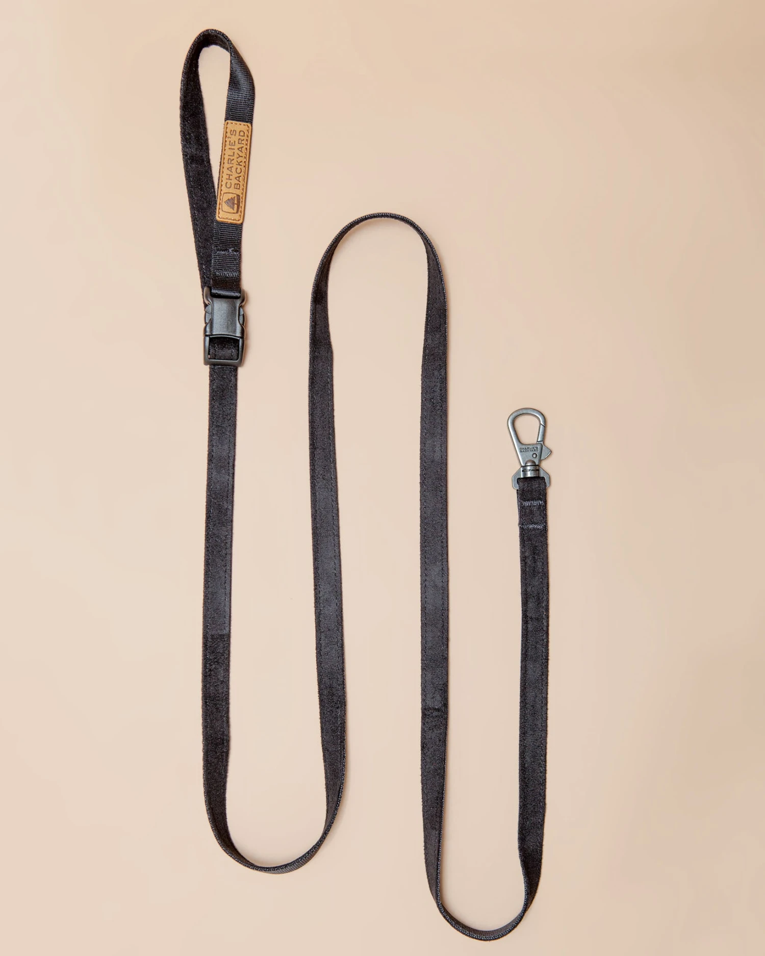 CHARLIE'S BACKYARD Adjustable Easy Dog Leash In Black 1 CHARLIE'S BACKYARD Adjustable Easy Dog Leash In Black