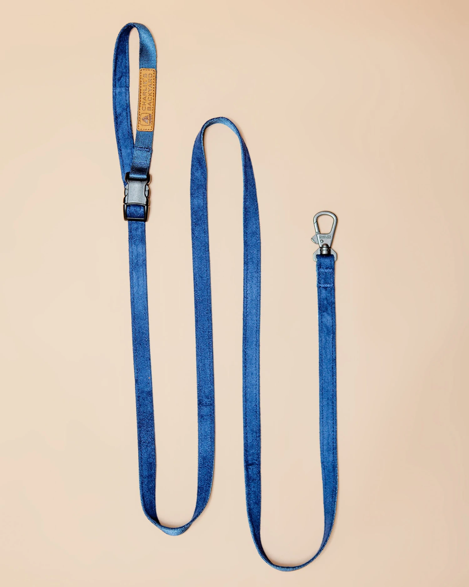 CHARLIE'S BACKYARD Adjustable Easy Dog Leash In Navy 1 CHARLIE'S BACKYARD Adjustable Easy Dog Leash In Navy
