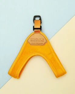 CHARLIE'S BACKYARD Buckle Up Easy Dog Harness In Yellow