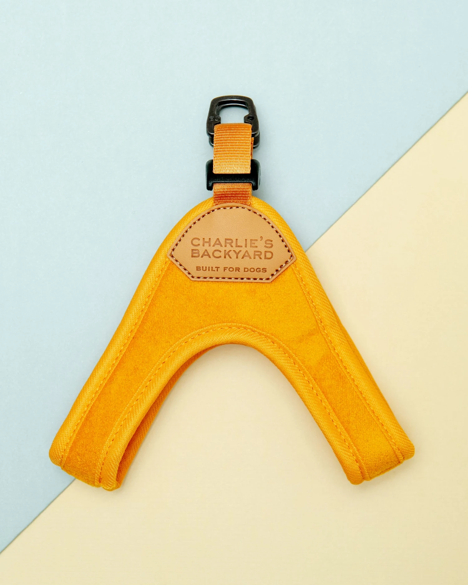 CHARLIE'S BACKYARD Buckle Up Easy Dog Harness In Yellow 1 CHARLIE'S BACKYARD Buckle Up Easy Dog Harness In Yellow