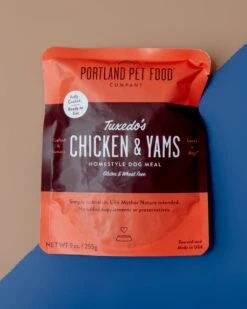 PORTLAND PET FOOD COMPANY Tuxedo's Chicken & Yams Meal Pouch For Dogs (Made In The USA)