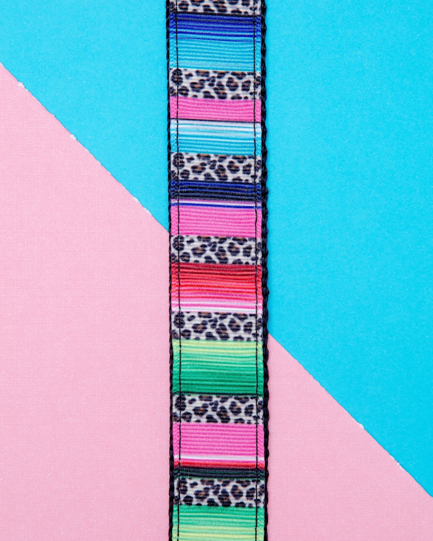 DOG & CO. COLLECTION Step-In Dog Harness In Rainbow Serape & Leopard (Made In NYC) 3 DOG & CO. COLLECTION Step-In Dog Harness In Rainbow Serape & Leopard (Made In NYC) - Image 3