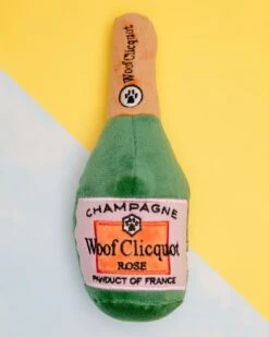 HAUTE DIGGITY DOG Woof Clicquot Rosé Plush Dog Toy -Pet Sale Shop Dog Co WoofClicquotRose PlushToy 7425