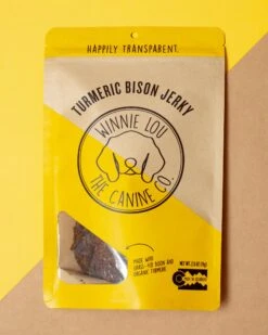 WINNIE LOU Turmeric Bison Jerky Dog Treat
