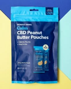 HONEST PAWS On-the-Go Calming CBD Peanut Butter Pouches -Pet Sale Shop Dog Co MG 0455