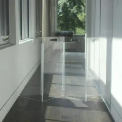HIDDIN Clear Lucite Freestanding Zig-Zag Pet Gate (Made In The USA) (Direct-Ship) -Pet Sale Shop Hiddin7 18366e34 5fe0 4941 a235 38df34c65dd9