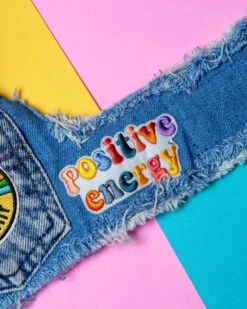 HEADS OR TAILS PUP Sunshine Positivity Denim Dog Harness -Pet Sale Shop IMG 3157