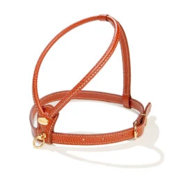 LA CINOPELCA Italian Leather Dog Leash In Luggage Brown 9 LA CINOPELCA Italian Leather Dog Leash In Luggage Brown -Pet Sale Shop LA CINOPELCA Brown Harness