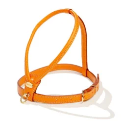 LA CINOPELCA Italian Leather Dog Leash In Orange -Pet Sale Shop LA CINOPELCA Orange Harness