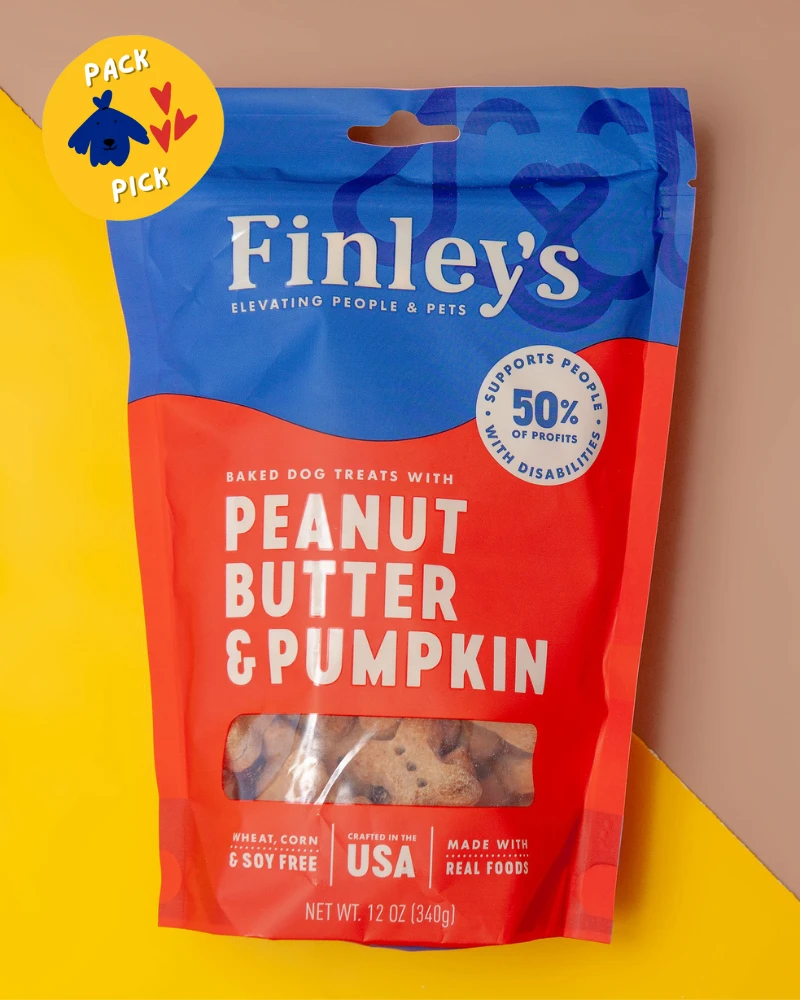 FINLEY'S BARKERY Peanut Butter & Pumpkin Crunchy Dog Biscuits 1 FINLEY'S BARKERY Peanut Butter & Pumpkin Crunchy Dog Biscuits