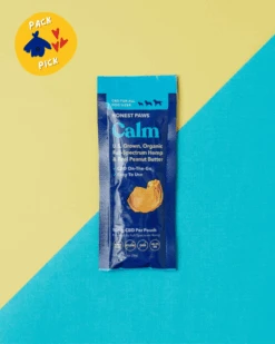HONEST PAWS On-the-Go Calming CBD Peanut Butter Pouches