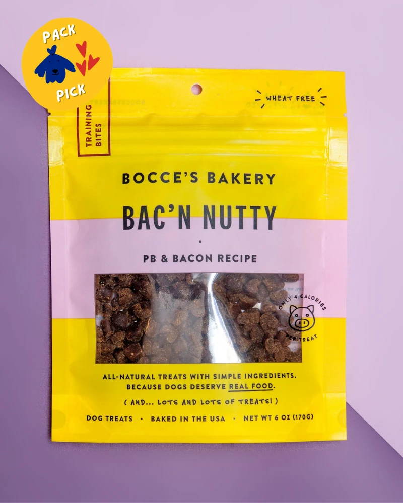 BOCCE'S BAKERY Bac N' Nutty Dog Training Treats 1 BOCCE'S BAKERY Bac N' Nutty Dog Training Treats