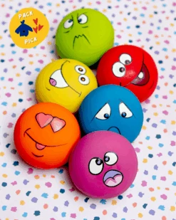 ZANIES Squeaky Latex Funny Ball Dog Toys