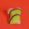 WARE OF THE DOG Wool Avocado Toast Catnip Toy