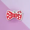 MY FAMILY Red Bow Tie Custom Pet ID Tag
