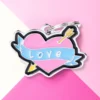 MY FAMILY Love Struck Custom Heart Pet ID Tag