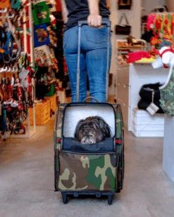 PETOTE Rio Pet Bag On Wheels In Camo
