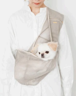 MONCHERI Mesh Dog Sling In Cafe Latte Or Black -Pet Sale Shop ProductImages 800x1000px 1
