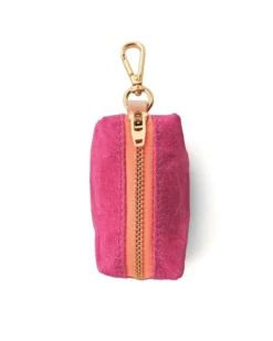 THE FOGGY DOG Hot Pink Waxed Canvas Waste Bag Dispenser