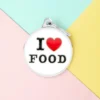 MY FAMILY I Love Food! Custom Circle Pet ID Tag