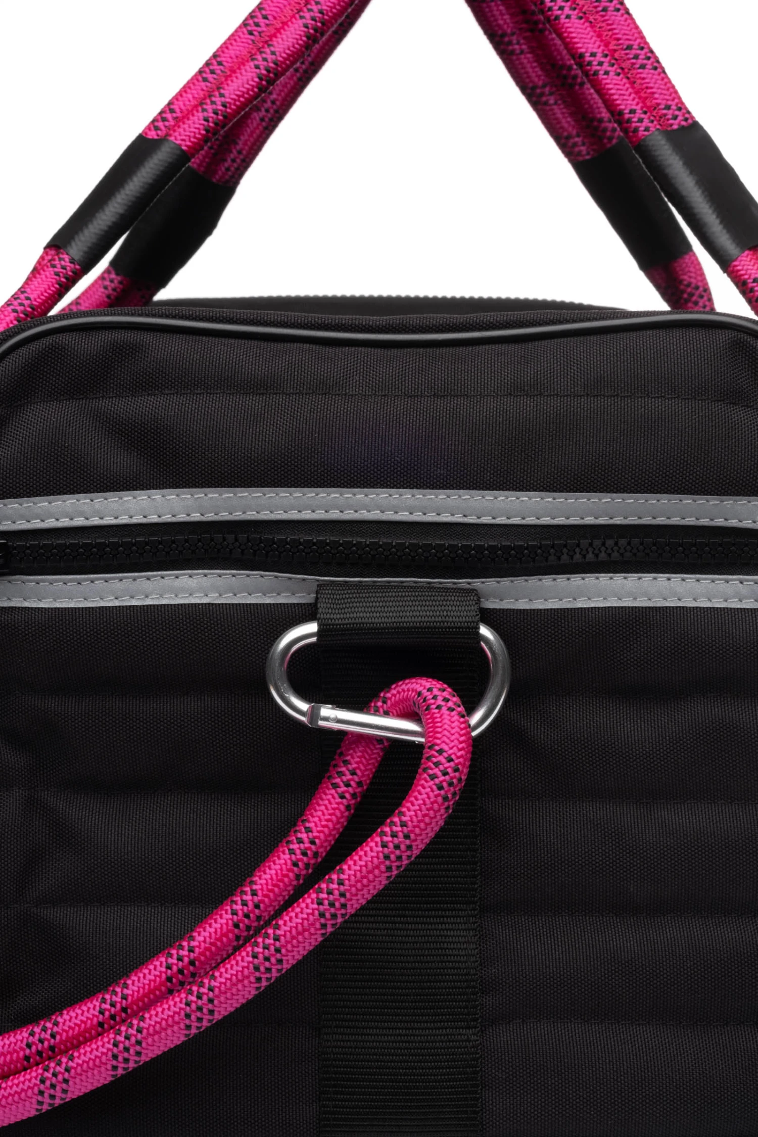 ROVERLUND Out-Of-Office Dog Carrier In Black With Magenta Straps (Direct-Ship) 6 ROVERLUND Out-Of-Office Dog Carrier In Black With Magenta Straps (Direct-Ship) - Image 6