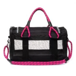 ROVERLUND Out-Of-Office Dog Carrier In Black With Magenta Straps (Direct-Ship) 11 ROVERLUND Out-Of-Office Dog Carrier In Black With Magenta Straps (Direct-Ship) -Pet Sale Shop ROVERLUNDOutOfOfficeDogCarrierinMagenta Drop Ship 4