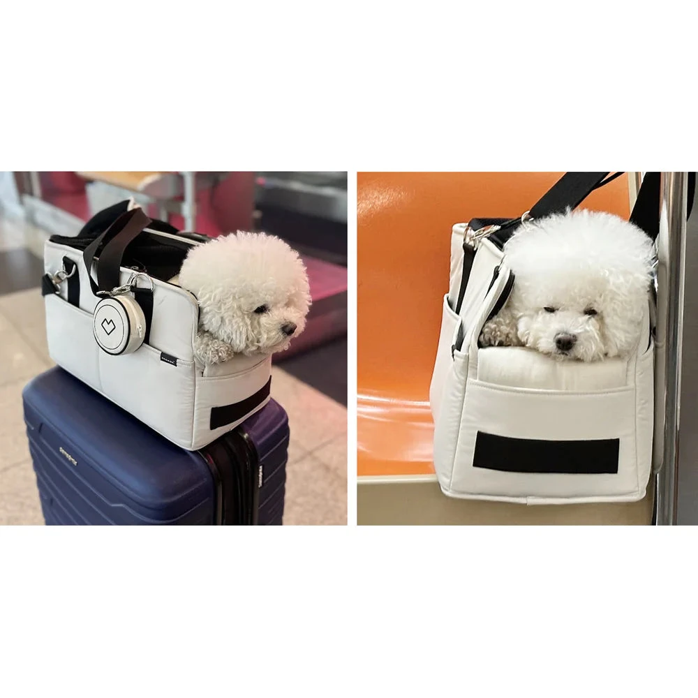 SSOOOK Adjustable Strap Dog Carrier Bag In Black 11 SSOOOK Adjustable Strap Dog Carrier Bag In Black - Image 11