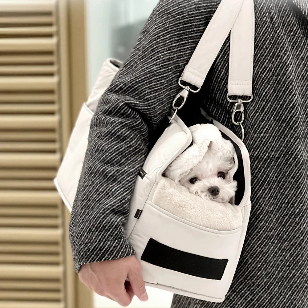 SSOOOK Adjustable Strap Dog Carrier Bag In Black 2 SSOOOK Adjustable Strap Dog Carrier Bag In Black - Image 2