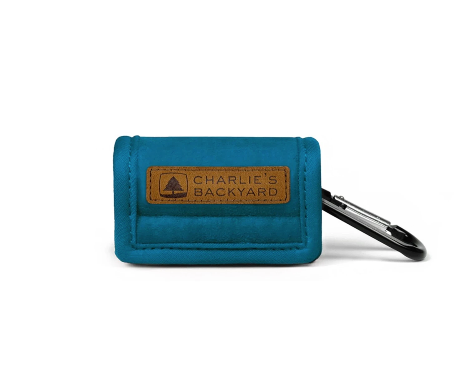CHARLIE'S BACKYARD Easy Poo Bag Pouch In Teal 2 CHARLIE'S BACKYARD Easy Poo Bag Pouch In Teal - Image 2